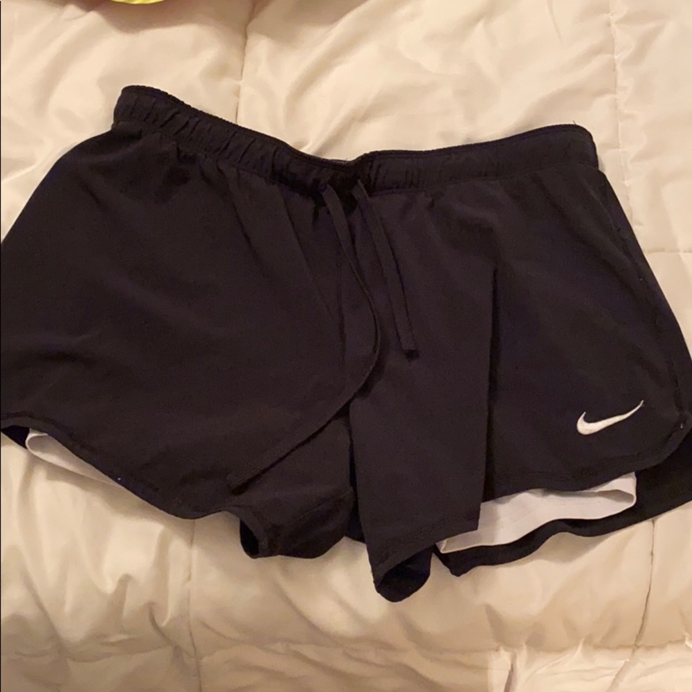 Nike shorts with spandex lining